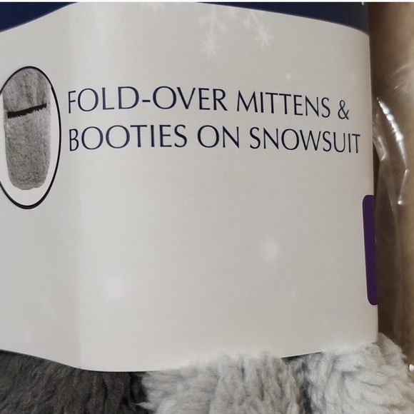 Snozu Infant 2-piece Fleece Set, Blue nwt 24m grey/dark charcoal - Picture 4 of 6